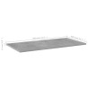 Panneaux de bibliothèque 4 pcs gris béton bois d’ingénierie 537297537297