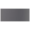 Panneaux bibliothèque 8 pcs Gris brillant 80x30x1,5cm Aggloméré 537300537300