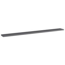 Panneaux bibliothèque 4pcs Gris brillant 100x10x1,5cm Aggloméré 537301537301