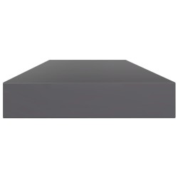 Panneaux bibliothèque 4pcs Gris brillant 100x10x1,5cm Aggloméré 537301537301