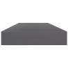 Panneaux bibliothèque 4pcs Gris brillant 100x10x1,5cm Aggloméré 537301537301
