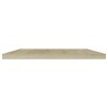 Panneaux bibliothèque 4 pcs Chêne sonoma 100x20x1,5cm Aggloméré 537302537302