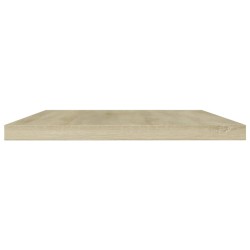 Panneau de bibliothèque 4pcs Chêne sonoma 60x10x1,5cm Aggloméré 537303537303