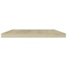 Panneau de bibliothèque 4pcs Chêne sonoma 60x10x1,5cm Aggloméré 537303537303