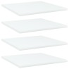 Panneaux de bibliothèque 4 pcs blanc bois d’ingénierie 537307537307
