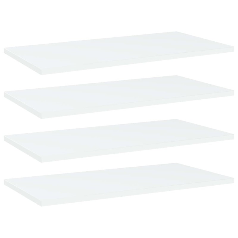 Panneaux de bibliothèque 4 pcs Blanc 60x30x1,5 cm Aggloméré 537310537310