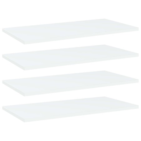 Panneaux de bibliothèque 4 pcs Blanc 60x30x1,5 cm Aggloméré 537310537310