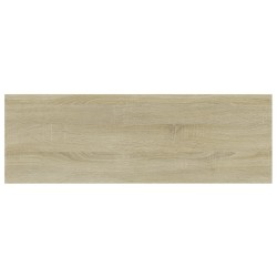 Panneau de bibliothèque 4pcs Chêne sonoma 60x20x1,5cm Aggloméré 537312537312