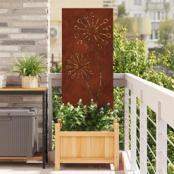 Écran de confidentialité de jardin Fretwork Rouillé 50 x 140 cm 537316537316