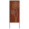 Écran de confidentialité de jardin Fretwork Rouillé 50 x 140 cm 537316537316
