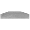 Panneaux de bibliothèque 4 pcs gris béton bois d’ingénierie 537320537320