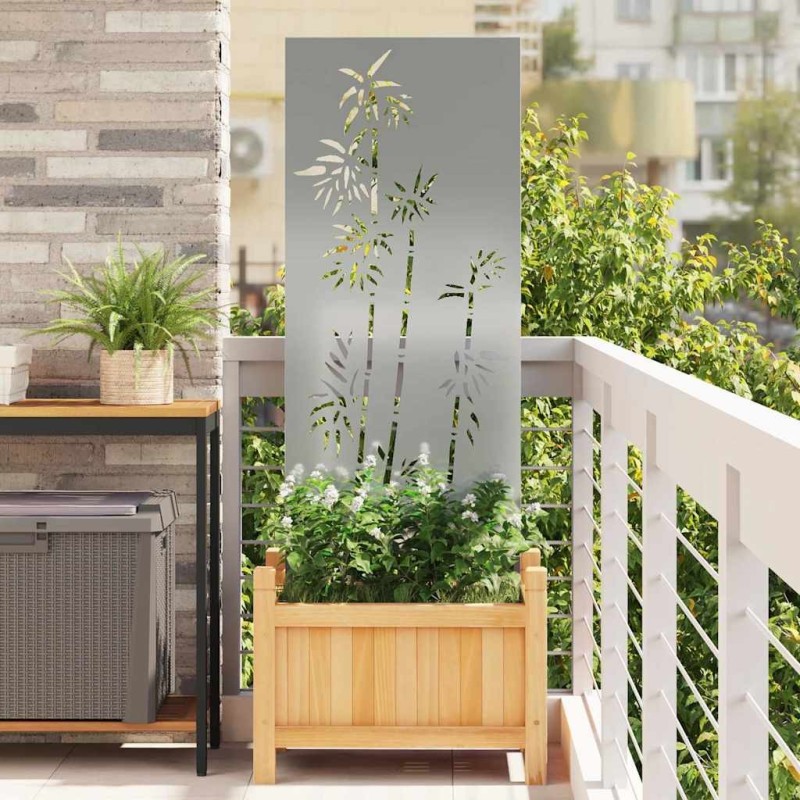 Écran de confidentialité de jardin Floral Argenté 50 x 140 cm 537322537322