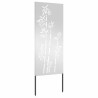 Écran de confidentialité de jardin Floral Argenté 50 x 140 cm 537322537322