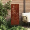 Écran de confidentialité de jardin Floral Rouillé 50 x 140 cm 537323537323