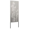 Écran de confidentialité de jardin Floral Rouillé 50 x 140 cm 537323537323