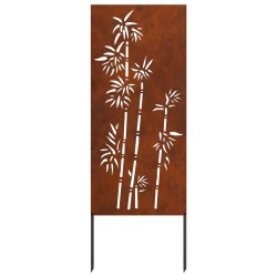 Écran de confidentialité de jardin Floral Rouillé 50 x 140 cm 537323537323