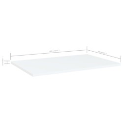 Panneaux de bibliothèque 4 pcs blanc bois d’ingénierie 537325537325