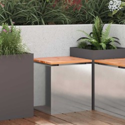 Banc de jardin Argent 40 x 40 x 43 cm Acier inoxydable 537326537326