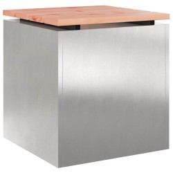 Banc de jardin Argent 40 x 40 x 43 cm Acier inoxydable 537326537326
