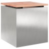 Banc de jardin Argent 40 x 40 x 43 cm Acier inoxydable 537326537326