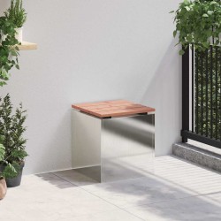 Banc de jardin Argent 40 x 40 x 43 cm Acier inoxydable 537326537326