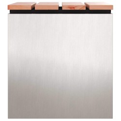 Banc de jardin Argent 40 x 40 x 43 cm Acier inoxydable 537326537326