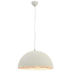 Lampe suspendue Blanc et argenté Ø50 cm E27 537328537328