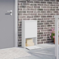 Boîte de dépôt de colis avec porte Blanc 44 x 22 x 82 cm Acier 537334537334