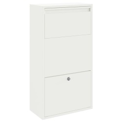 Boîte de dépôt de colis avec porte Blanc 44 x 22 x 82 cm Acier 537334537334