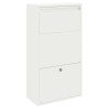 Boîte de dépôt de colis avec porte Blanc 44 x 22 x 82 cm Acier 537334537334