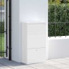 Boîte de dépôt de colis avec porte Blanc 44 x 22 x 82 cm Acier 537334537334