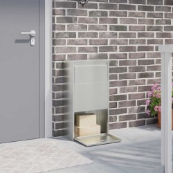 Boîte de dépôt de colis Argenté 44 x 22 x 82 cm Acier galvanisé 537338537338