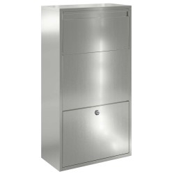 Boîte de dépôt de colis Argenté 44 x 22 x 82 cm Acier galvanisé 537338537338