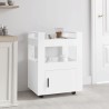 Chariot de cuisine Blanc 60x45x80 cm Bois d'ingénierie 537340537340