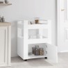 Chariot de cuisine Blanc 60x45x80 cm Bois d'ingénierie 537340537340