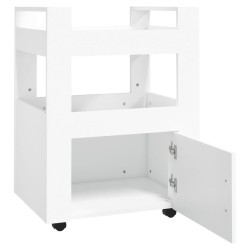 Chariot de cuisine Blanc 60x45x80 cm Bois d'ingénierie 537340537340