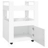 Chariot de cuisine Blanc 60x45x80 cm Bois d'ingénierie 537340537340