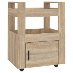 Chariot de cuisine Chêne sonoma 60x45x80 cm Bois d'ingénierie 537342537342