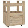 Chariot de cuisine Chêne sonoma 60x45x80 cm Bois d'ingénierie 537342537342