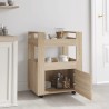 Chariot de cuisine Chêne sonoma 60x45x80 cm Bois d'ingénierie 537342537342