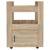 Chariot de cuisine Chêne sonoma 60x45x80 cm Bois d'ingénierie 537342537342