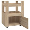 Chariot de cuisine Chêne sonoma 60x45x80 cm Bois d'ingénierie 537342537342