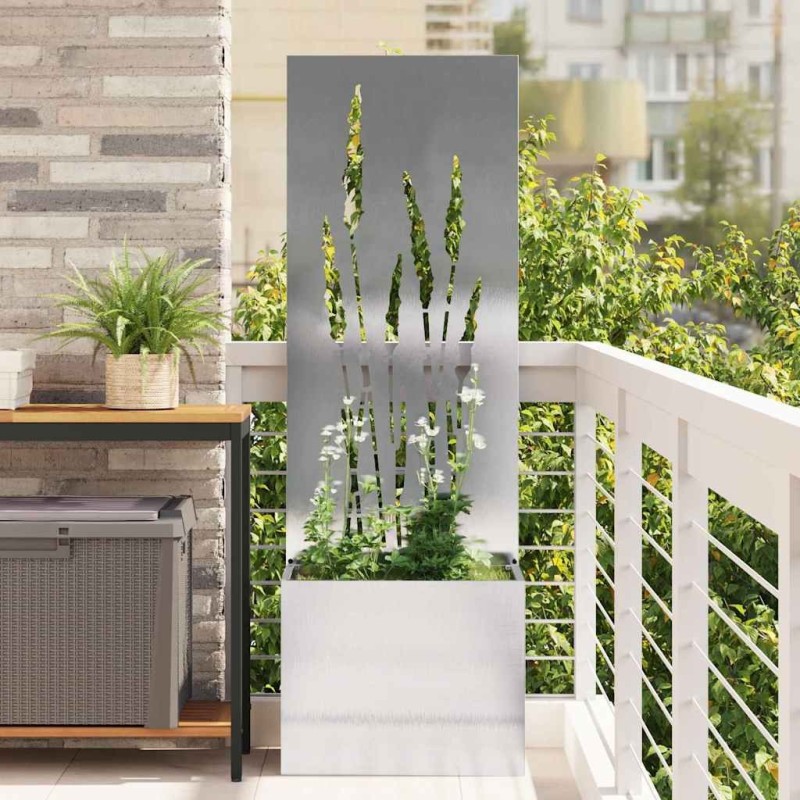 Écran de confidentialité de jardin Fretwork Argent 50 x 150 cm 537347537347