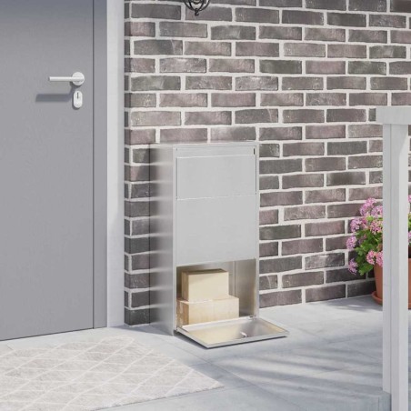 Boîte de dépôt de colis avec stockage Argenté 44 x 22 x 82 cm 537349537349