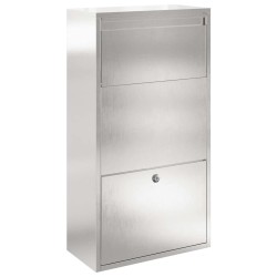 Boîte de dépôt de colis avec stockage Argenté 44 x 22 x 82 cm 537349537349