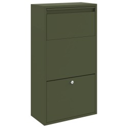 Boîte de dépôt de colis Vert olive 44 x 22 x 82 cm Acier 537351537351