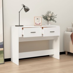 Table console Blanc 100x39x75 cm Bois d'ingénierie 537352537352
