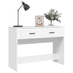 Table console Blanc 100x39x75 cm Bois d'ingénierie 537352537352
