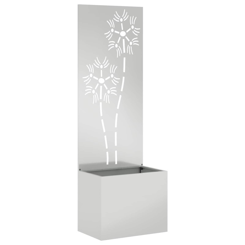 Écran de confidentialité de jardin Floral Argenté 50 x 150 cm 537353537353