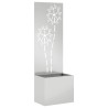 Écran de confidentialité de jardin Floral Argenté 50 x 150 cm 537353537353